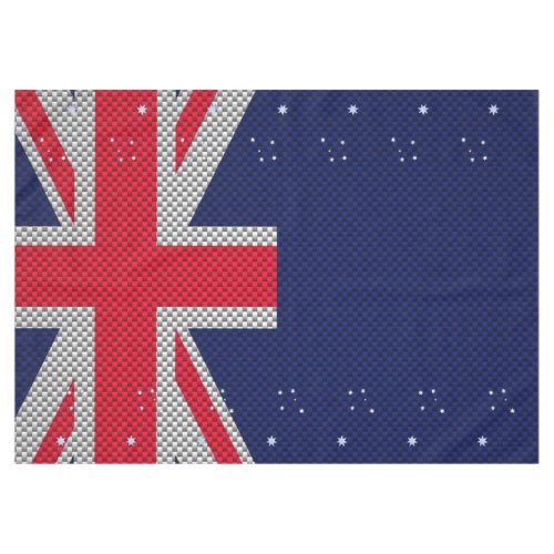 Australia Flag Design in Carbon Chrome Styles Tablecloth