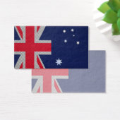 Australia Flag Design in Carbon Fiber Chrome Style (Desk)