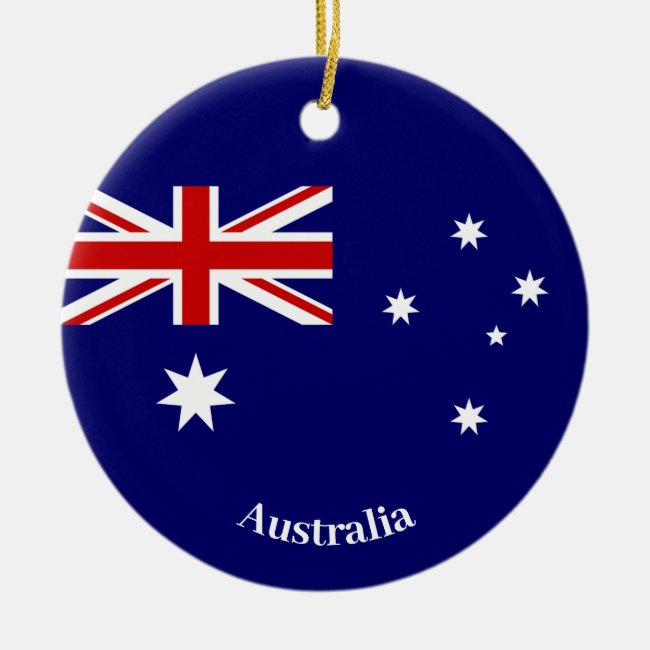 Australia Flag Design Ornament