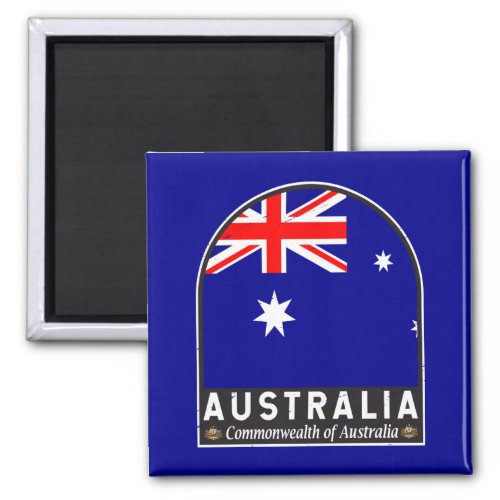Australia Flag Emblem Distressed Vintage  Magnet