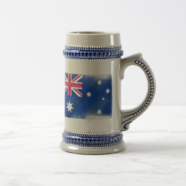 Australia Flag Fadeout Beer Stein (Right)