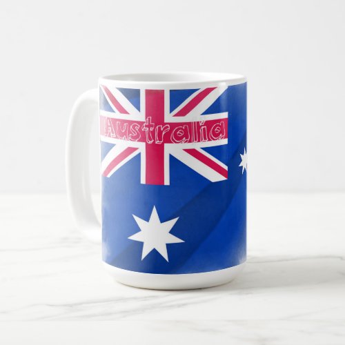 Australia Flag Fadeout Coffee Mug