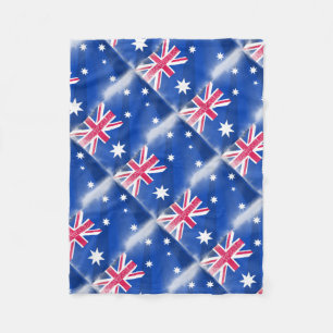 Australia Flag Fadeout Fleece Blanket