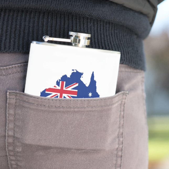 Australia flag flask (In Situ)