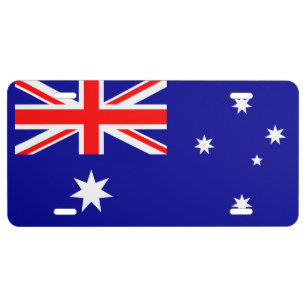 Australia Flag for Display License Plate