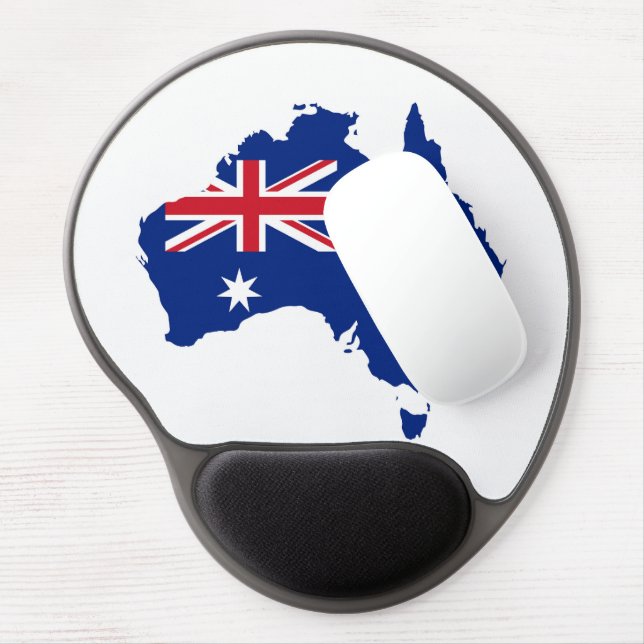Australia flag gel mouse pad (Left Side)
