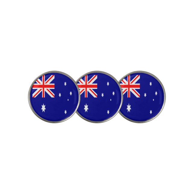 Australia Flag Golf Ball Marker (3 Up)
