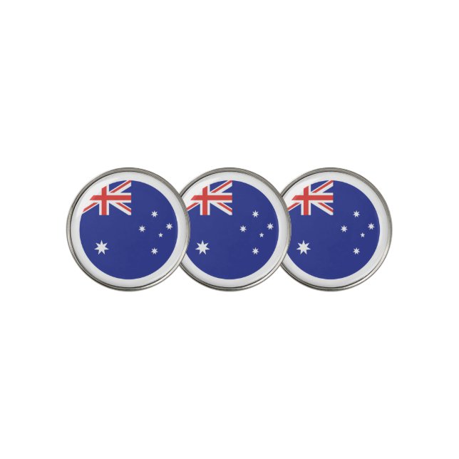 Australia Flag Golf Ball Marker (3 Up)