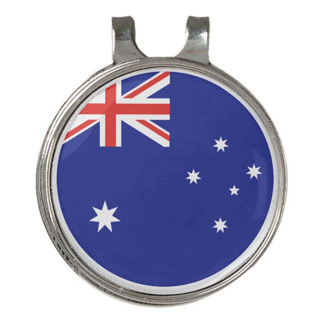 Australia Flag Golf Hat Clip (Front)