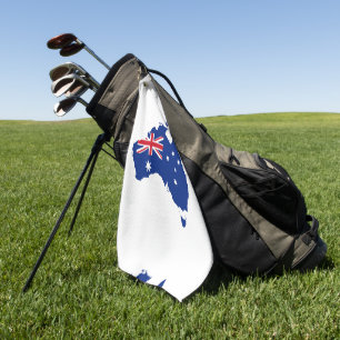 Australia flag golf towel