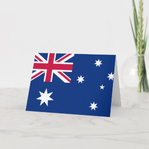 australia flag happy birthday card