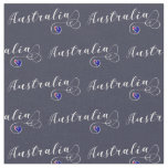 Australia Flag Heart, Australian Design Fabric
