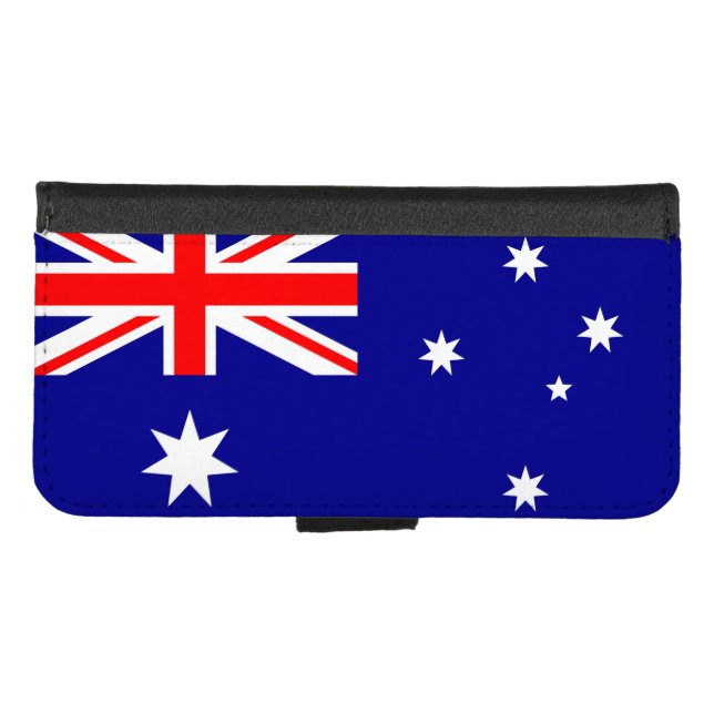 Australia Flag iPhone Wallet Case (Front (Horizontal))