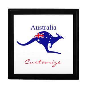 Australia Flag Kangaroo Thunder_Cove Gift Box