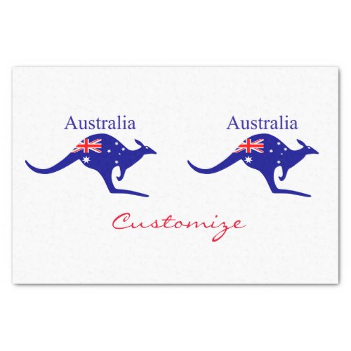 Australia Flag Kangaroo Thunder_Cove Tissue Paper