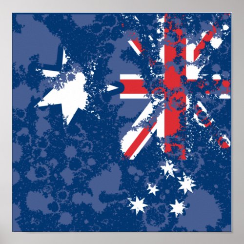 AUSTRALIA FLAG KCALIMA effect by Masanser Poster