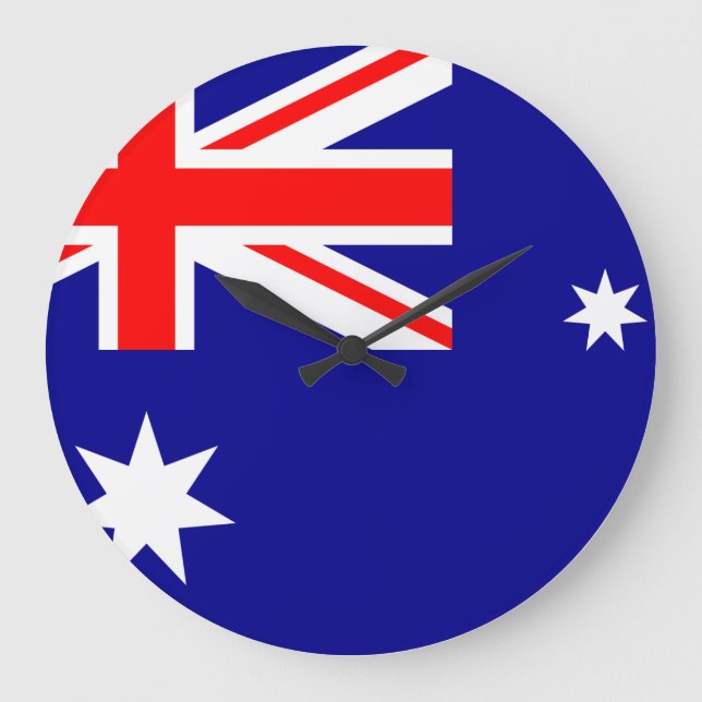 Australia Flag Large Clock (Front)