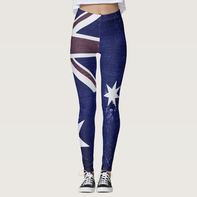 Australia Flag Leggings (Front)