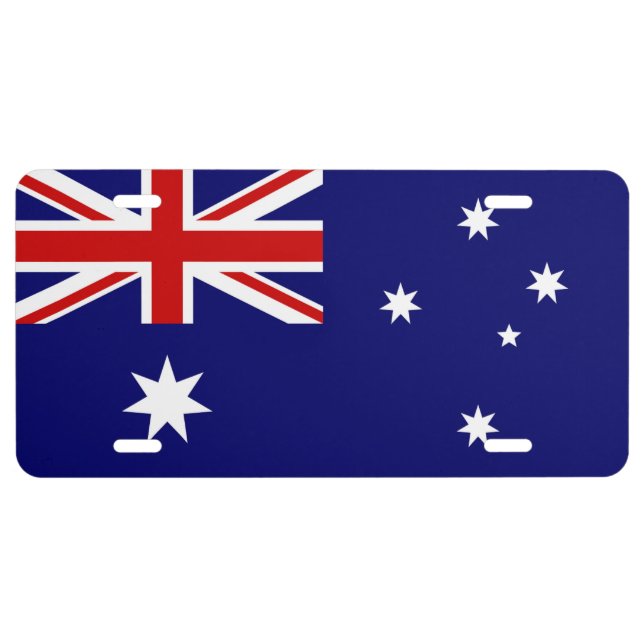 Australia Flag License Plate (Front)