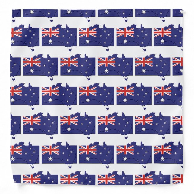 AUSTRALIA Flag Map Bandana (Front)