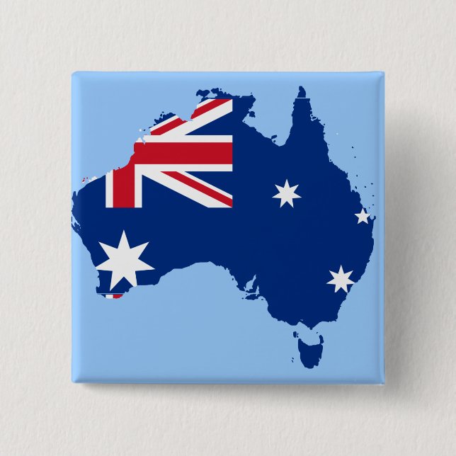 australia flag map button (Front)