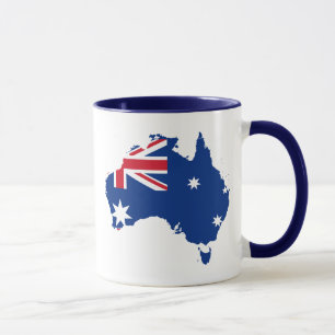 australia flag map mug