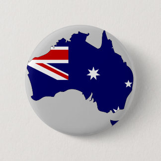 Australia flag map pinback button