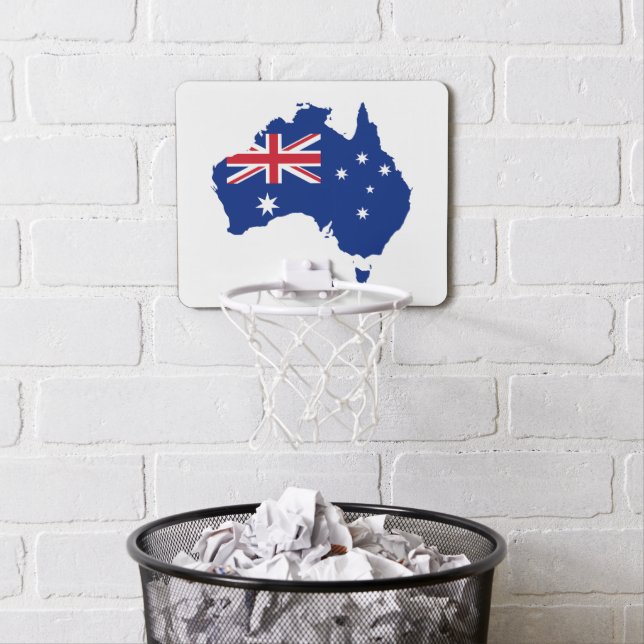 Australia flag mini basketball hoop (In Situ)