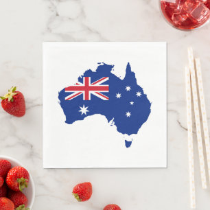 Australia flag napkins
