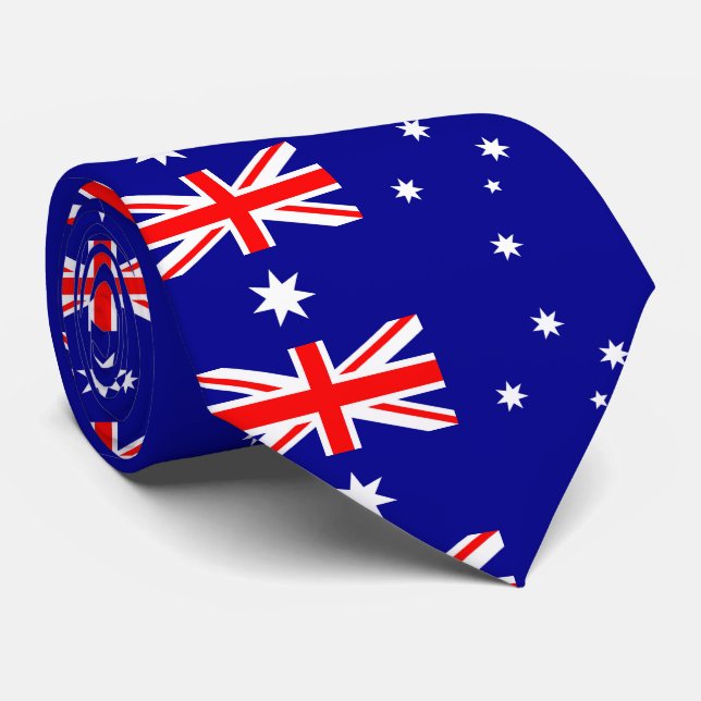 Australia Flag Neck Tie (Rolled)
