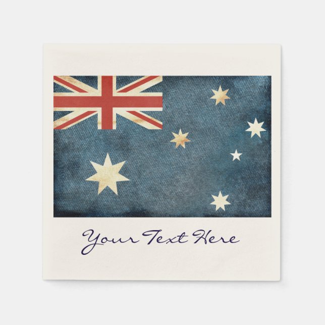 Australia Flag Party Napkins (Front)