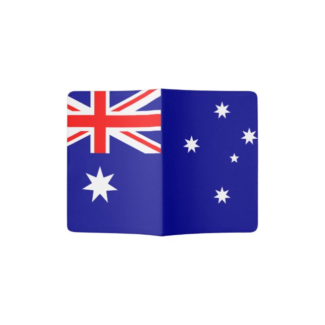 Australia Flag Passport Holder (Opened)
