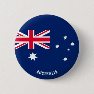 Australia Flag Patriotic Button