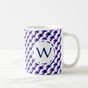AUSTRALIA Flag Patriotic Custom Monogram GOD BLESS Coffee Mug