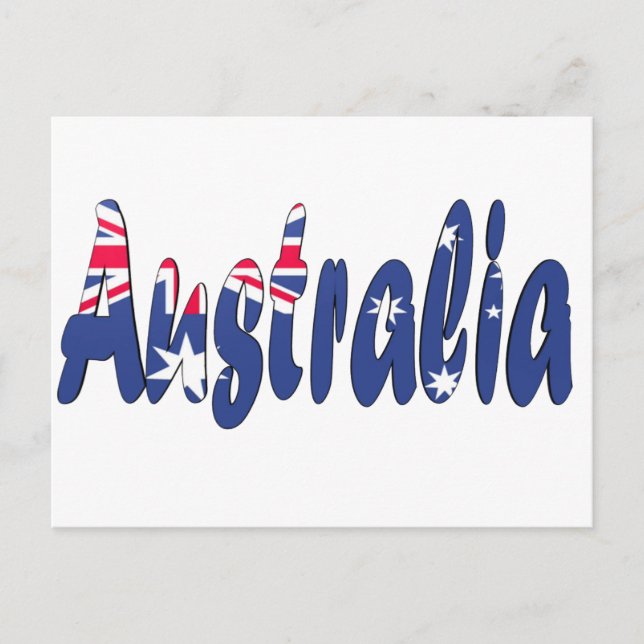 Australia Flag Postcard (Front)