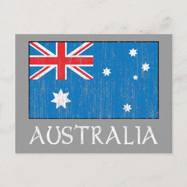Australia Flag Postcard (Front)