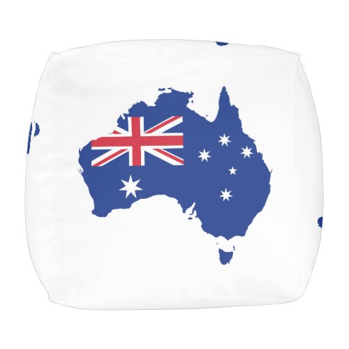 Australia flag pouf