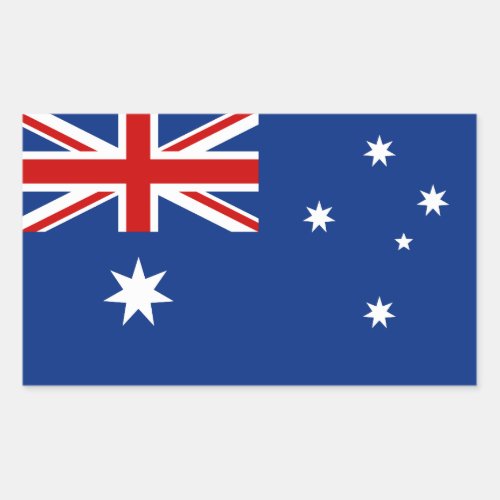 Australia flag rectangular sticker