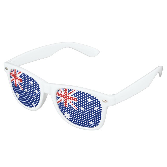 Australia Flag Retro Sunglasses (Angled)