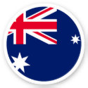 Australia Flag Round Sticker