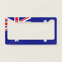 Australia Flag Style License Plate Frame