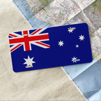 Australia Flag Style License Plate Frame