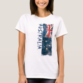 Australia Flag T-shirt by RodRoelsDesign at Zazzle