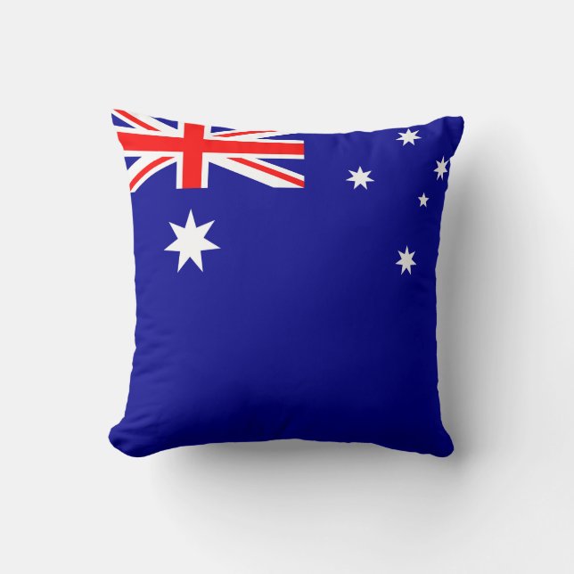 Australia Flag Throw Pillow (Front)