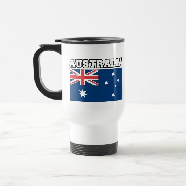 Australia Flag Travel Mug (Left)