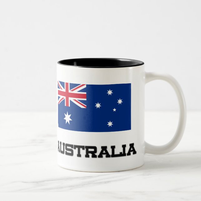 Australia Flag Two-Tone Coffee Mug (Right)
