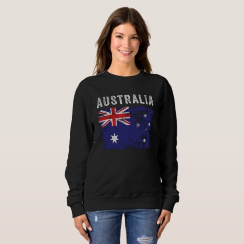 Australia Flag Vintage _ Australian Flag Sweatshirt