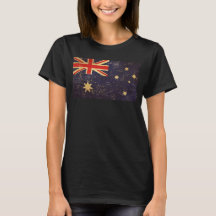 Australia Flag Vintage Design Women's Black