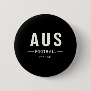 Australia Football Est. 1901 Heritage Soccer Fan T Button