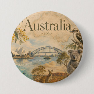 Australia for lovers of Australia Button